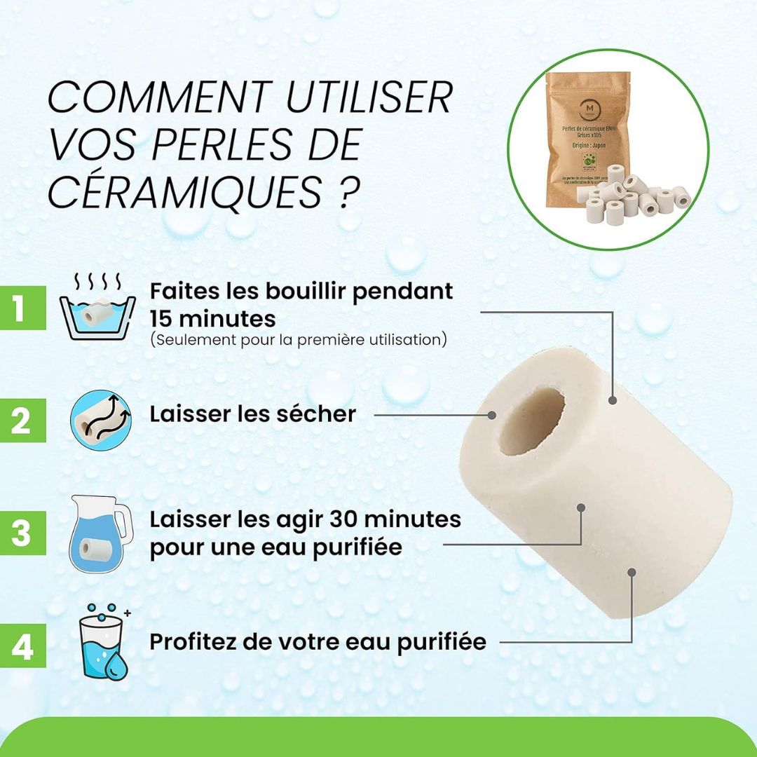Perles de Céramique Japonaises EM® – 35 pièces (grises)
